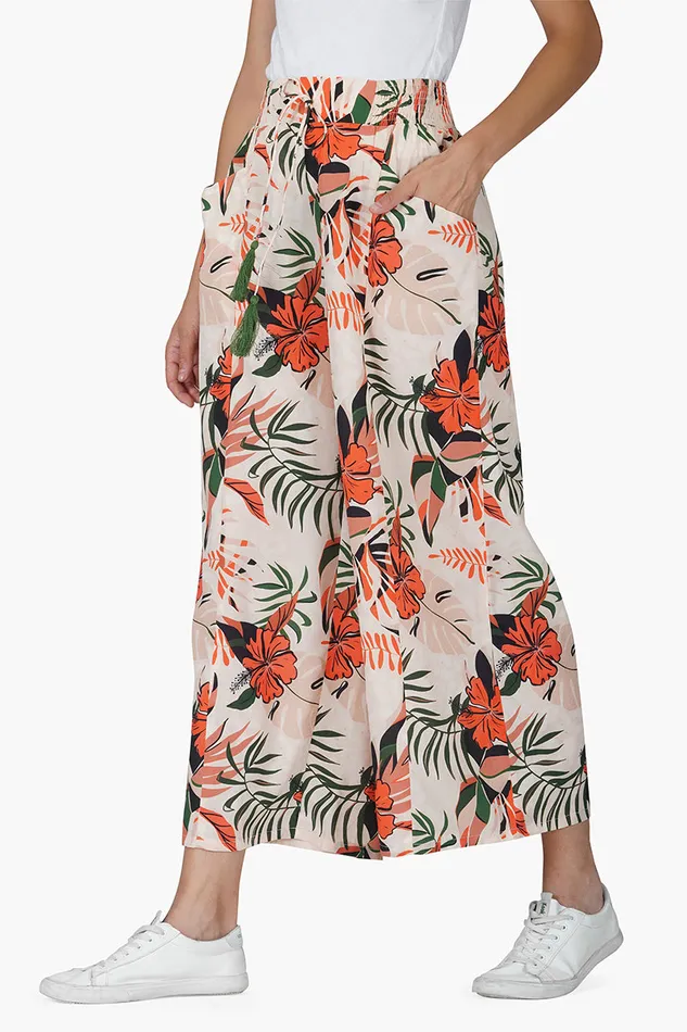 America and Beyond Pants Women Tropical Sunset Lounge Pants