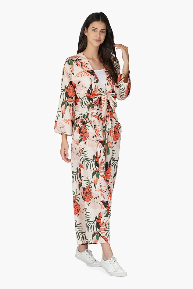 America and Beyond Pants Women Tropical Sunset Lounge Pants