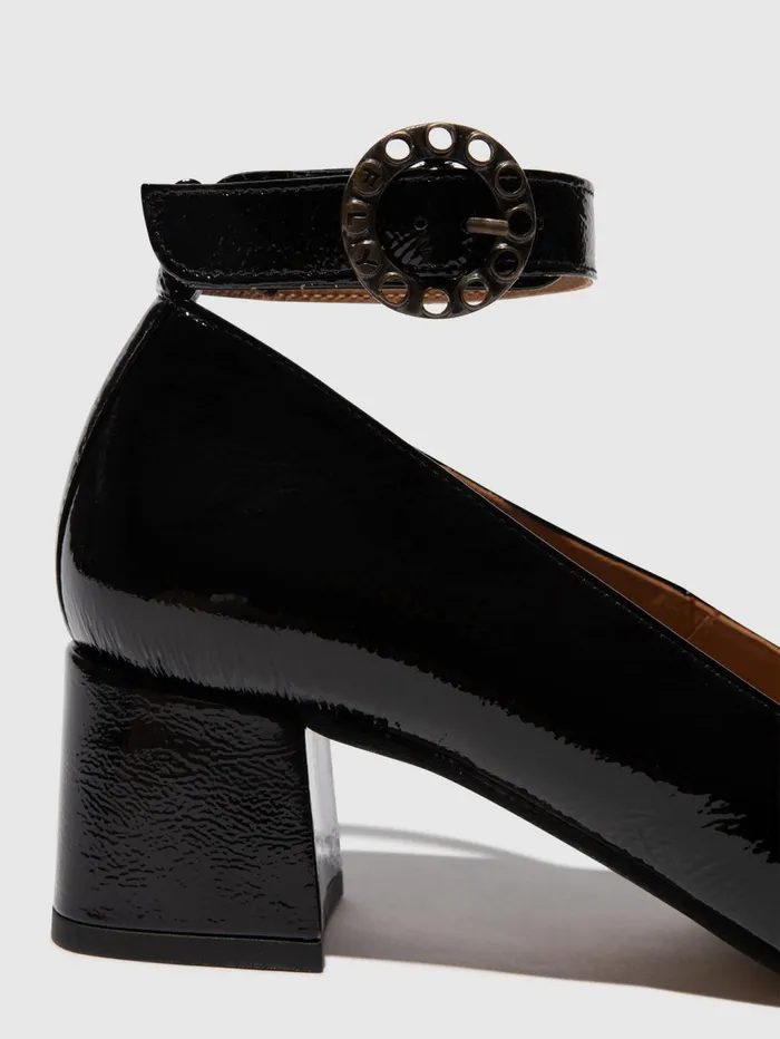 Ankle Strap Shoes SAZI082FLY BLACK Women Fly London Shoes