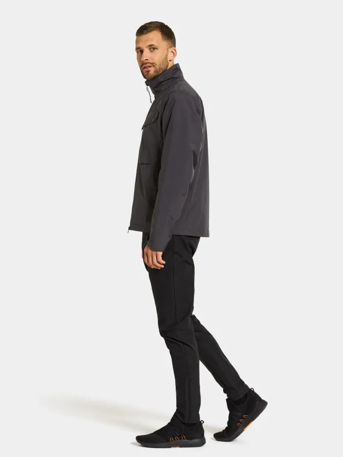 August Jacket Black Men Didriksons Spring Jackets