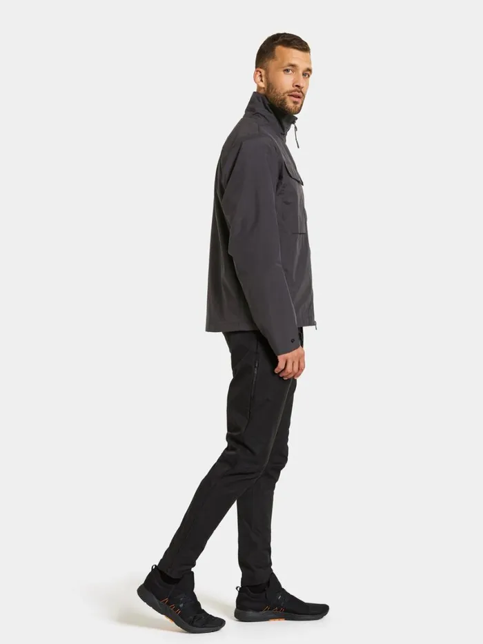August Jacket Black Men Didriksons Spring Jackets