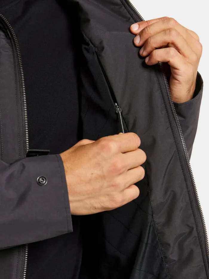 August Jacket Black Men Didriksons Spring Jackets