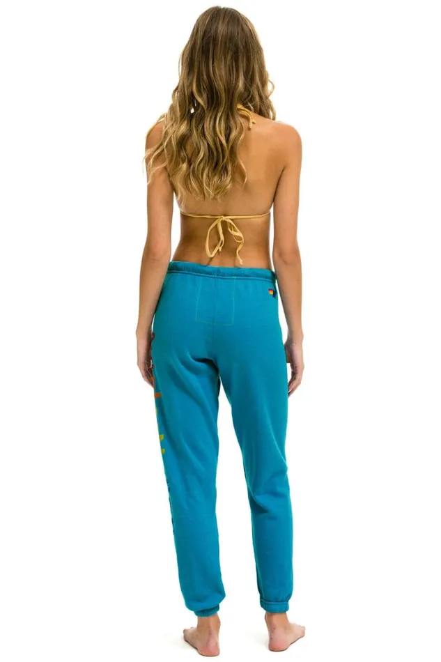 Austin Sweatpants 8211 Teal Women Aviator Nation Sweatpants