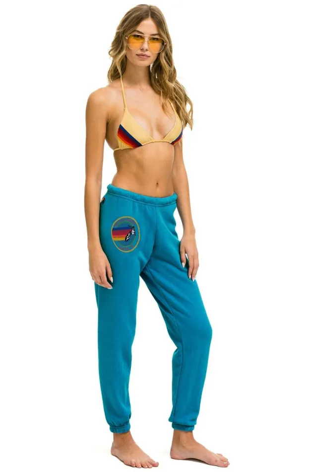 Austin Sweatpants 8211 Teal Women Aviator Nation Sweatpants