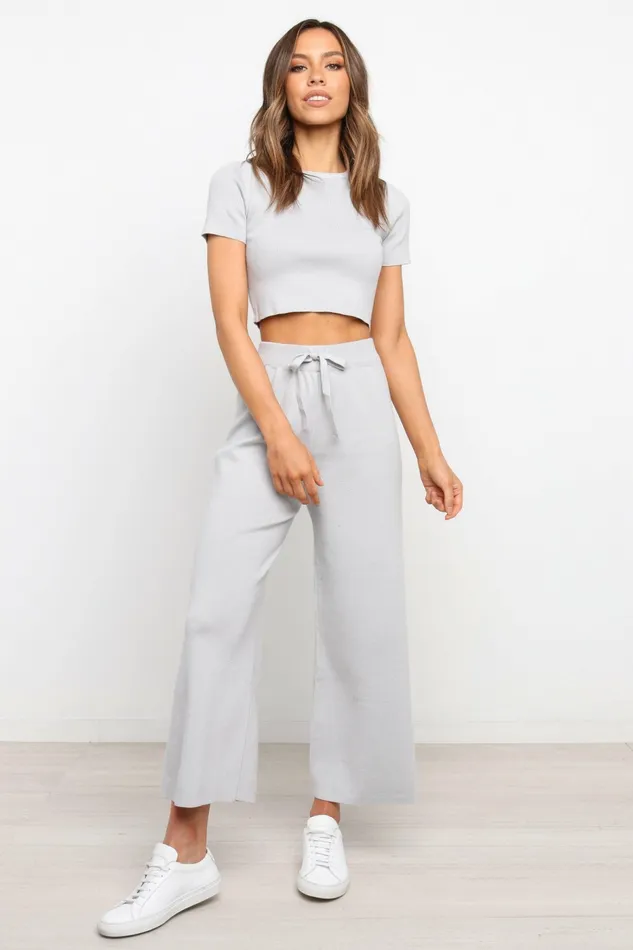 Ayers Set Grey Women Loungewear Petal and Pup