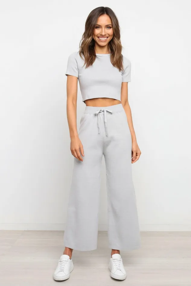 Ayers Set Grey Women Loungewear Petal and Pup