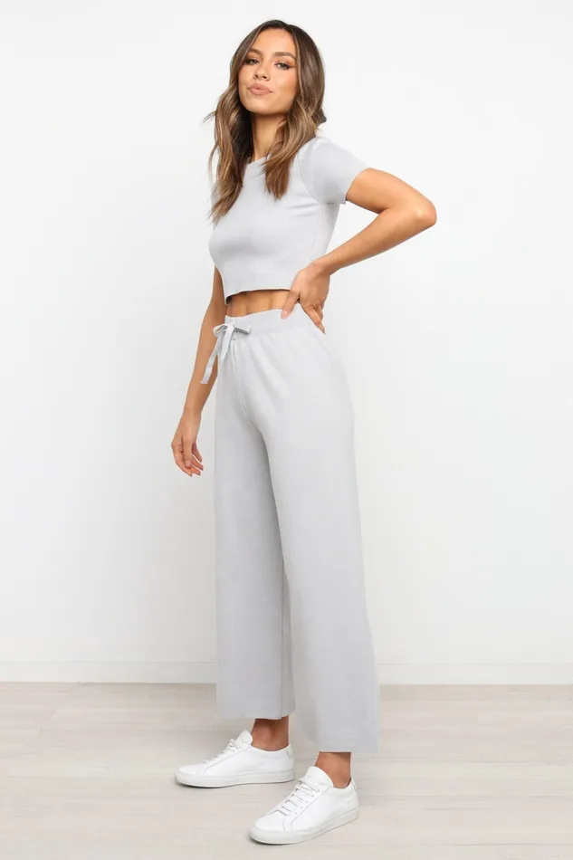 Ayers Set Grey Women Loungewear Petal and Pup