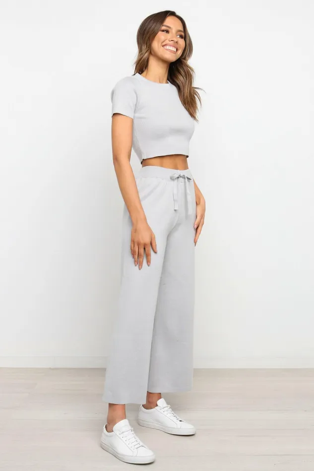 Ayers Set Grey Women Loungewear Petal and Pup