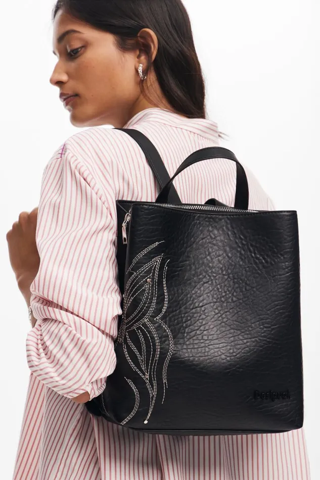 Backpacks Women Desigual Butterfly S Backpack Black