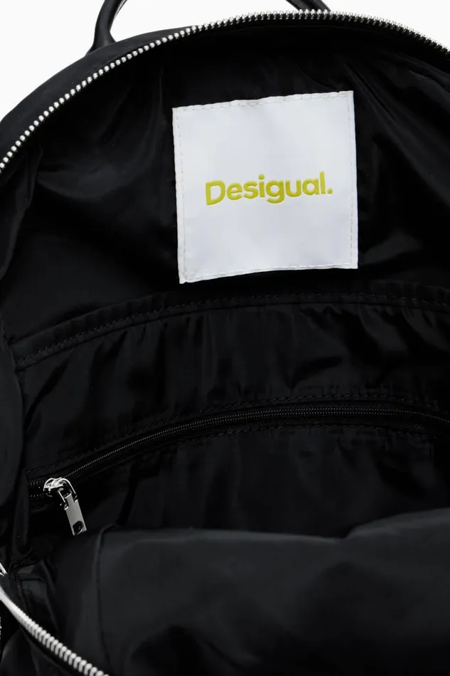 Backpacks Women Desigual Medium Backpack With Multiple Pockets Black