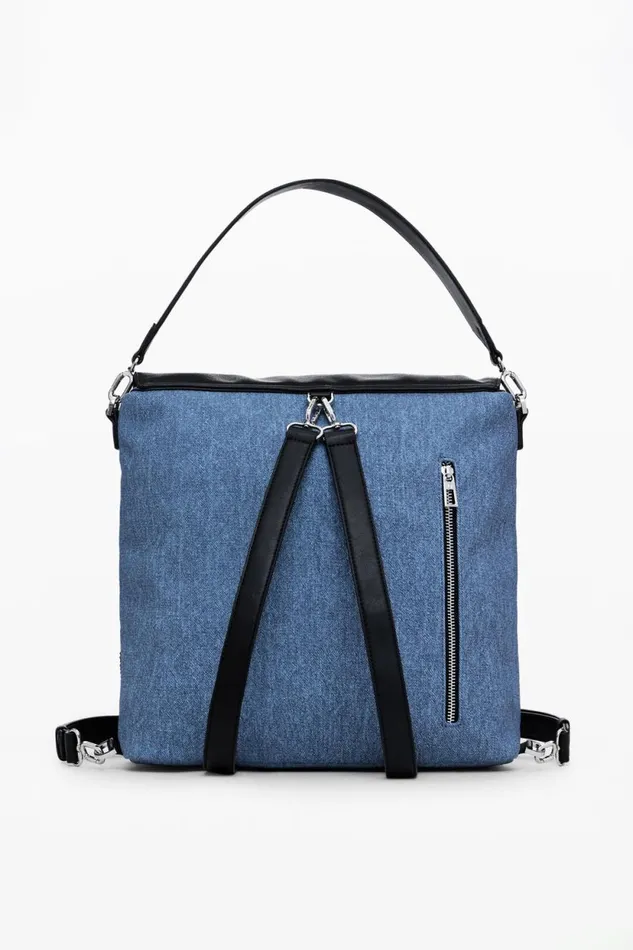 Backpacks Women Desigual Mickey L Denim Backpack Blue