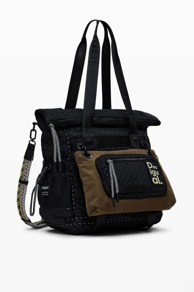 Backpacks Women Desigual XL Multiposition Voyager Backpack Black
