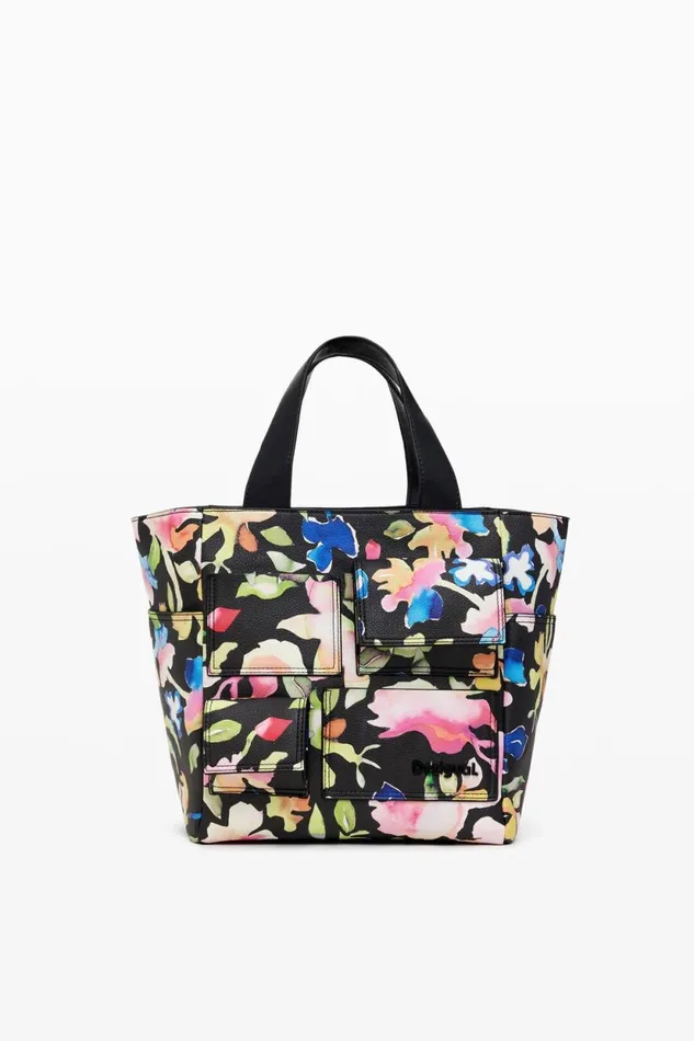 Bags Women Desigual Floral Shoulder Bag Materialfinishes