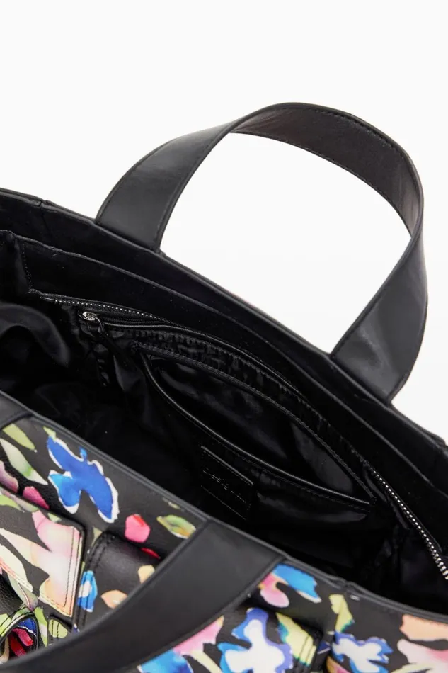 Bags Women Desigual Floral Shoulder Bag Materialfinishes