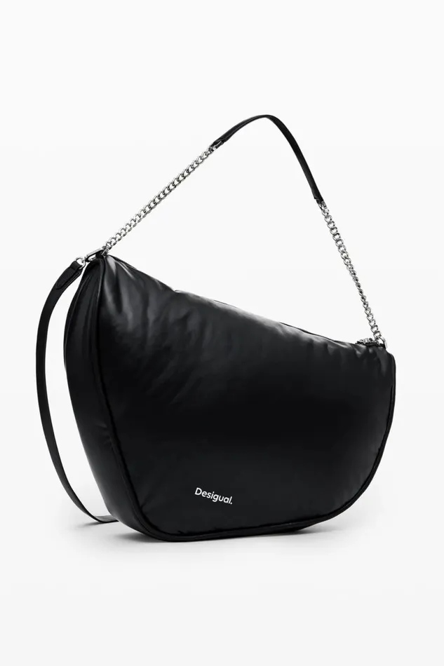 Bags Women Desigual Heart Fabric Bag Black