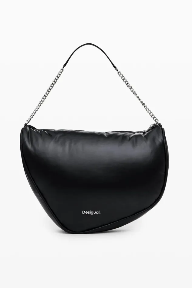 Bags Women Desigual Heart Fabric Bag Black