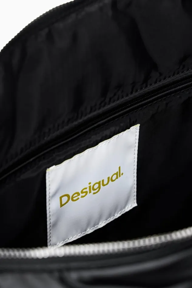 Bags Women Desigual Heart Fabric Bag Black