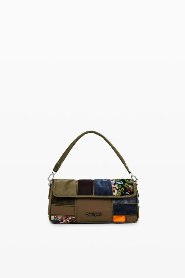 Bags Women Desigual Patchwork Handbag Green