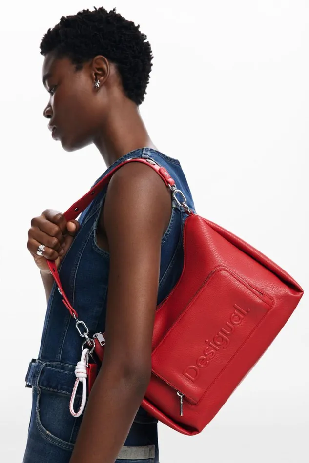 Bags Women Desigual S Logo Bag Red