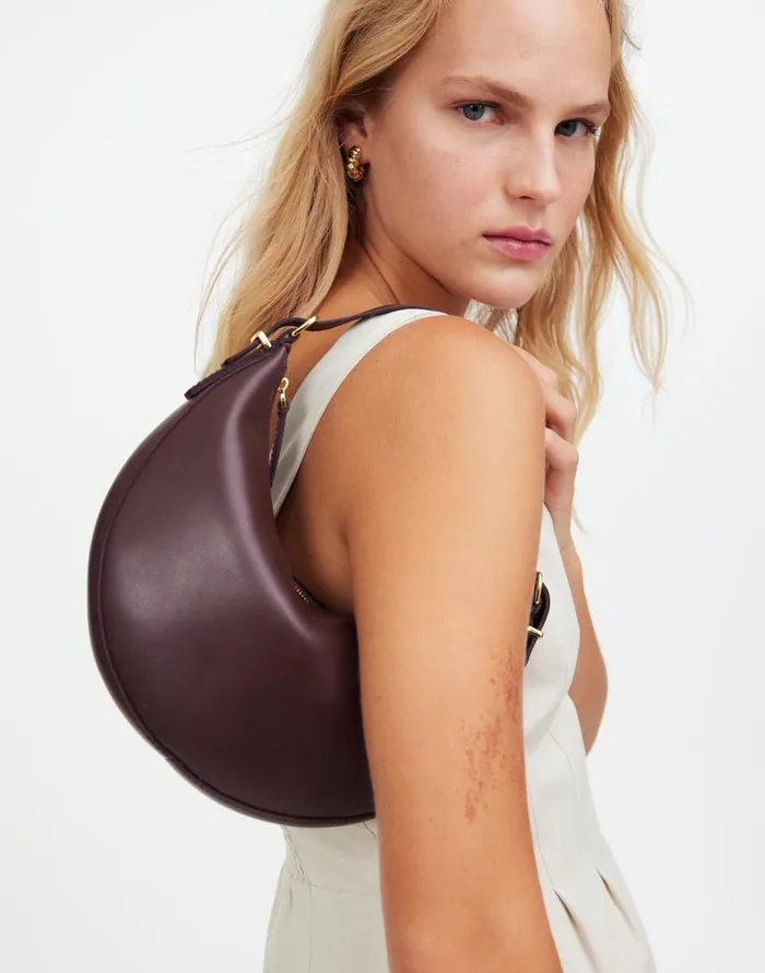 Bags Women Madewell The Essential Convertible Top Handle Crossbody Mini Bag Chocolate Raisin