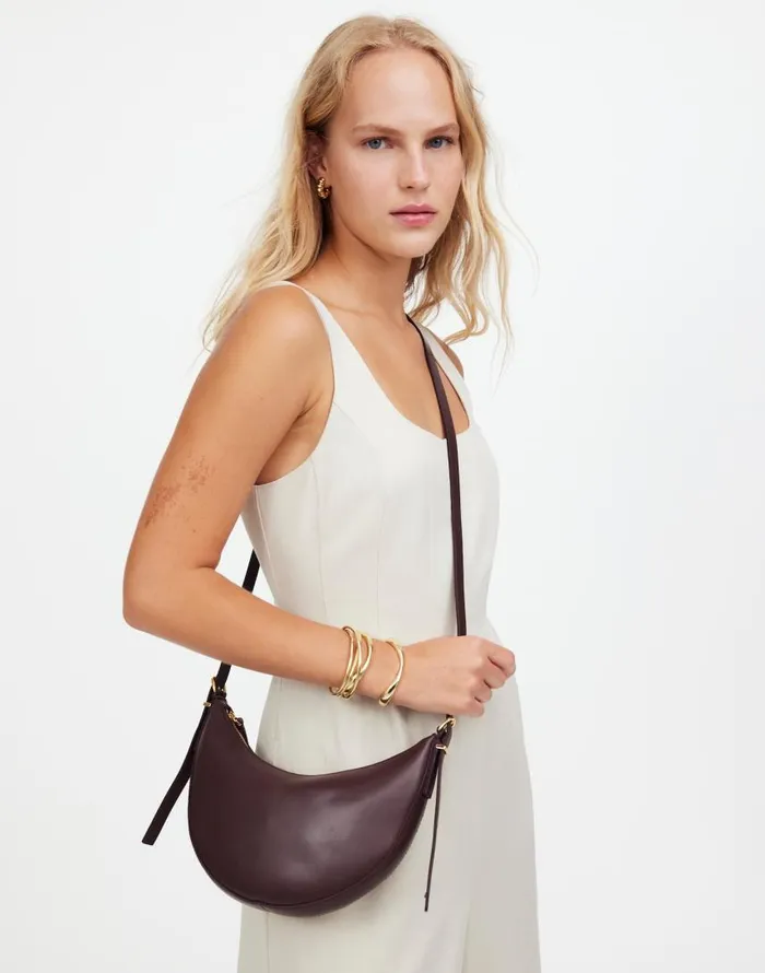 Bags Women Madewell The Essential Convertible Top Handle Crossbody Mini Bag Chocolate Raisin