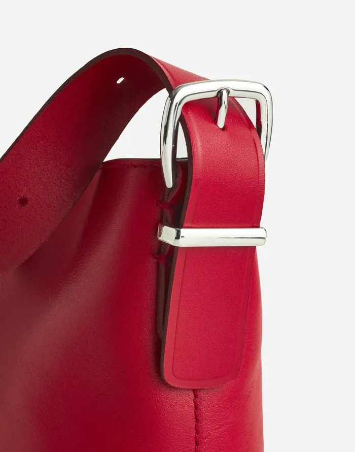 Bags Women Madewell The Essential Micro Bucket Tote Bright Ember