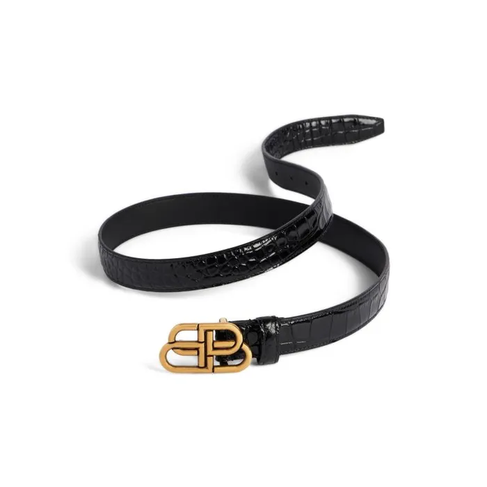 Balenciaga Belts Women Women039s Bb Thin Belt In Black Black