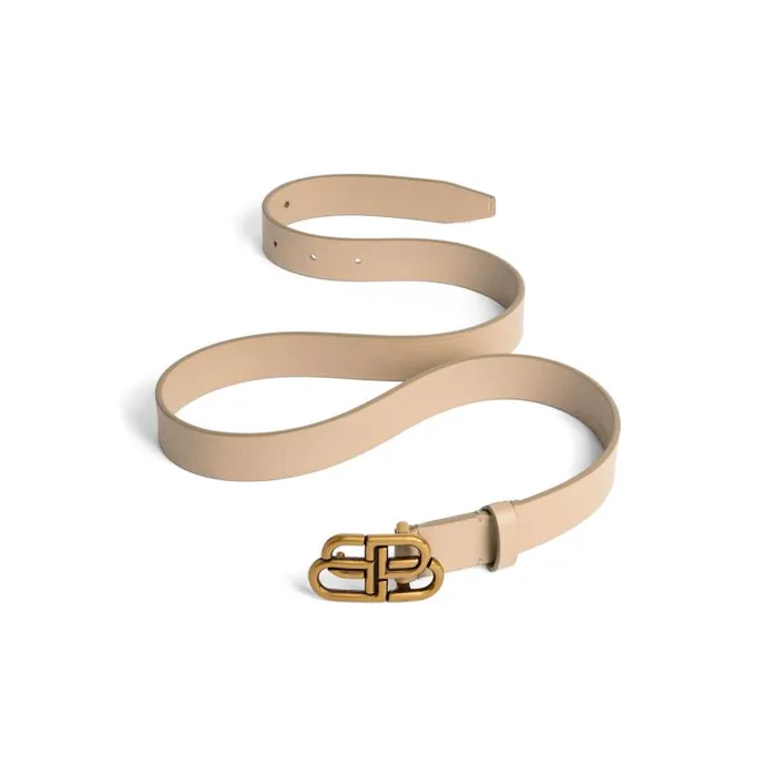 Balenciaga Belts Women Women039s Bb Thin Belt In Latte Latte Balenciaga Belts Women Women039s Bb Thin Belt In Latte Latte