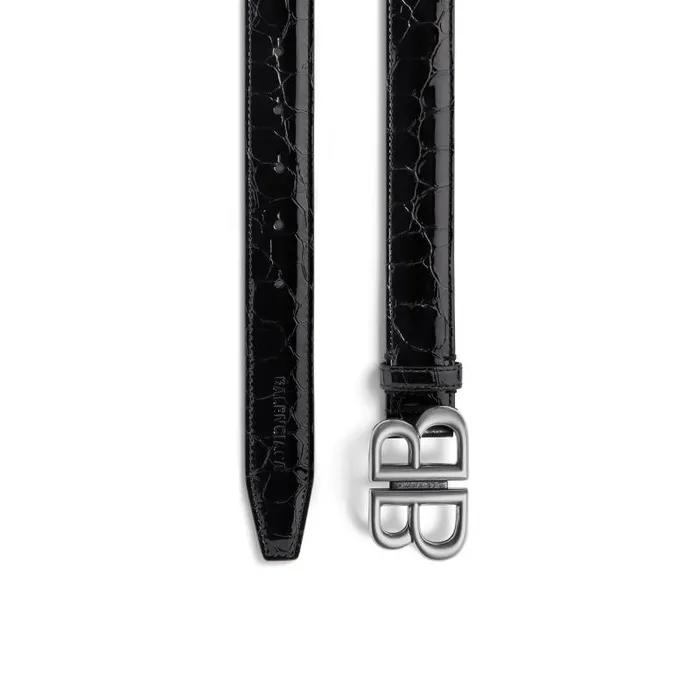 Balenciaga Belts Women Women039s Monaco Belt Crocodile Embossed In Black Black Balenciaga Belts Women Women039s Monaco Belt Crocodile Embossed In Black Black