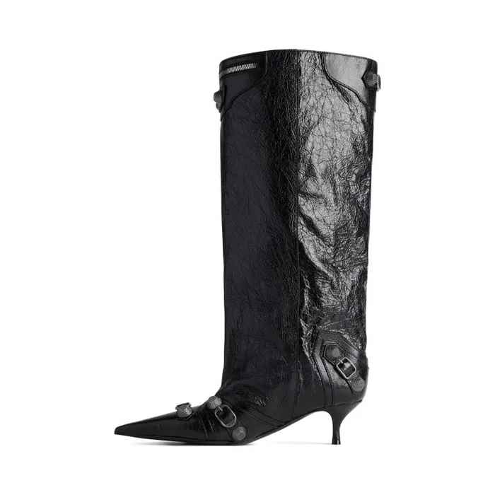 Balenciaga Boots and Ankle Boots Women Women039s Cagole Wide 50mm Boot In Black Black Balenciaga Boots and Ankle Boots Women Women039s Cagole Wide 50mm Boot In Black Black