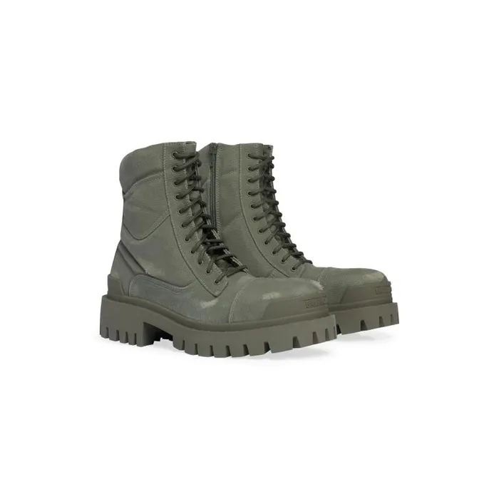 Balenciaga Boots and Derbies Men Men039s Combat Strike 20mm Boot In Kaki Kaki Balenciaga Boots and Derbies Men Men039s Combat Strike 20mm Boot In Kaki Kaki