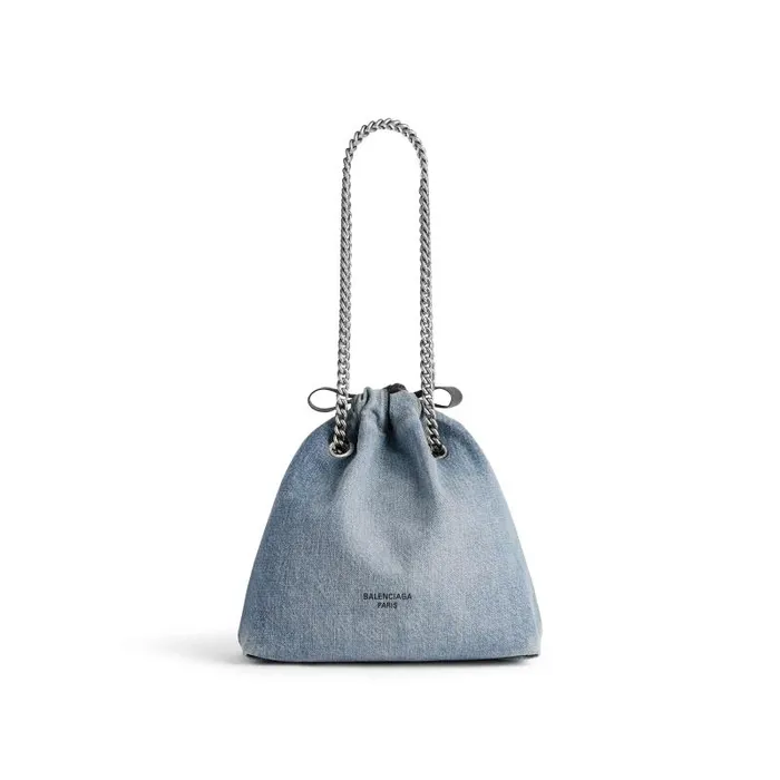 Balenciaga Chain Bags Women Women039s Crush Small Tote Bag Denim In Blue Blue Balenciaga Chain Bags Women Women039s Crush Small Tote Bag Denim In Blue Blue
