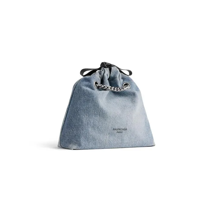 Balenciaga Chain Bags Women Women039s Crush Small Tote Bag Denim In Blue Blue