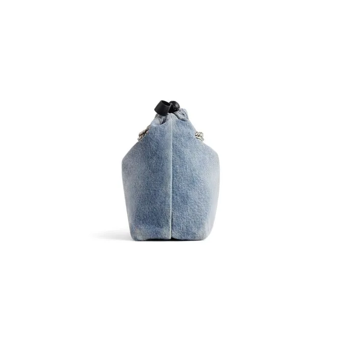 Balenciaga Chain Bags Women Women039s Crush Small Tote Bag Denim In Blue Blue