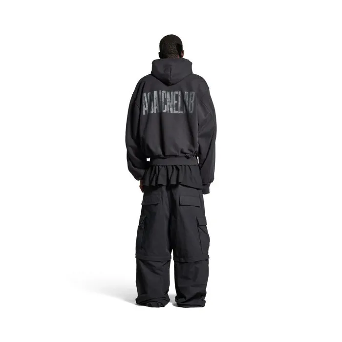 Balenciaga Coats and Jackets Men Men039s Agaicnelab Hooded Bomber In Blackorange Blackorange Balenciaga Coats and Jackets Men Men039s Agaicnelab Hooded Bomber In Blackorange Blackorange