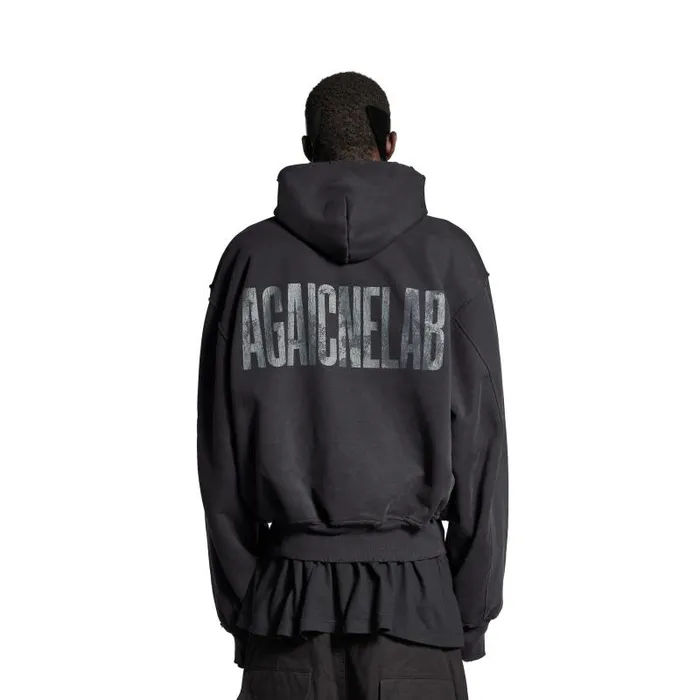 Balenciaga Coats and Jackets Men Men039s Agaicnelab Hooded Bomber In Blackorange Blackorange Balenciaga Coats and Jackets Men Men039s Agaicnelab Hooded Bomber In Blackorange Blackorange