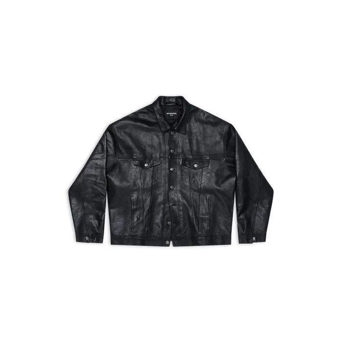 Balenciaga Coats and Jackets Men Men039s Denim Style Jacket In Black Black