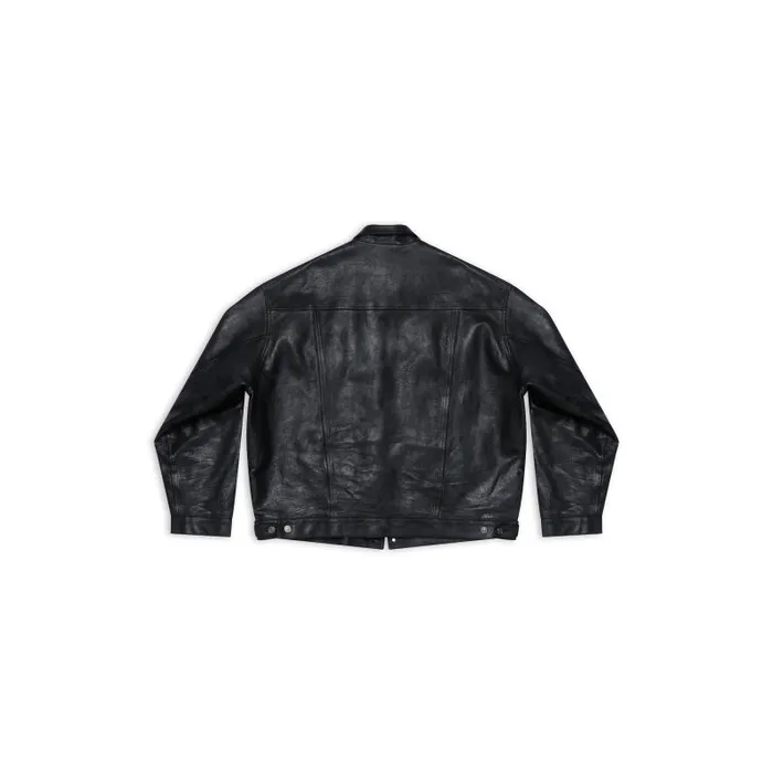 Balenciaga Coats and Jackets Men Men039s Denim Style Jacket In Black Black Balenciaga Coats and Jackets Men Men039s Denim Style Jacket In Black Black