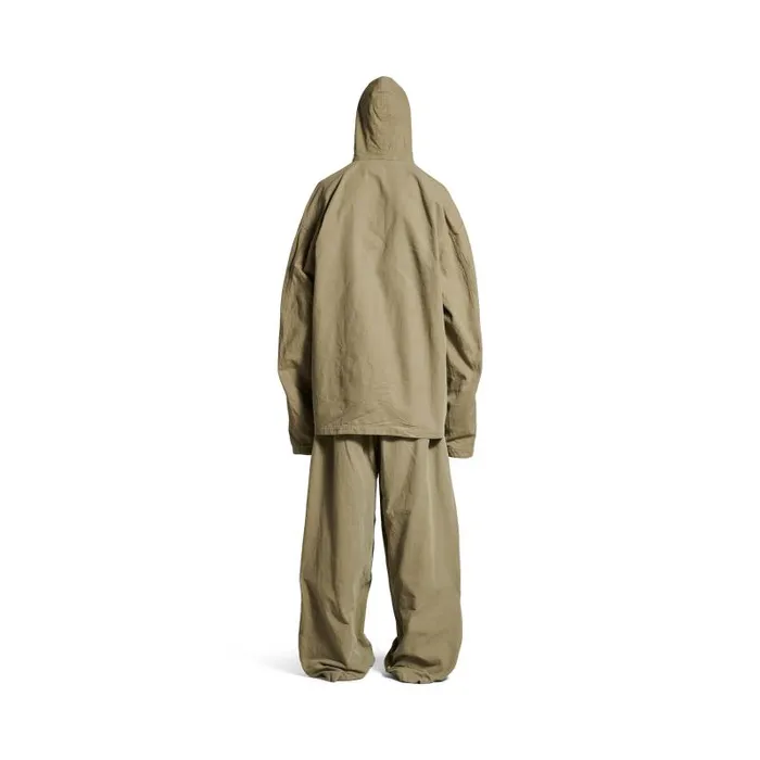 Balenciaga Coats and Jackets Men Men039s Hooded Zipup Jacket In Green Green