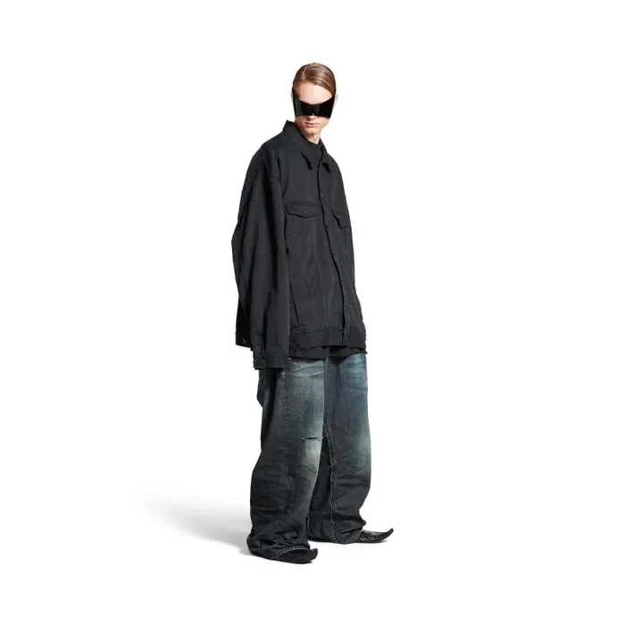 Balenciaga Coats and Jackets Men Men039s Oversized Jacket In Black Black