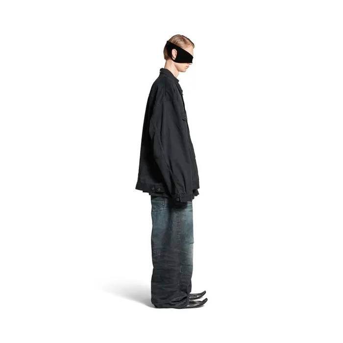 Balenciaga Coats and Jackets Men Men039s Oversized Jacket In Black Black Balenciaga Coats and Jackets Men Men039s Oversized Jacket In Black Black