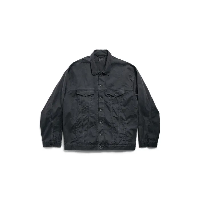 Balenciaga Coats and Jackets Men Men039s Oversized Jacket In Black Black Balenciaga Coats and Jackets Men Men039s Oversized Jacket In Black Black