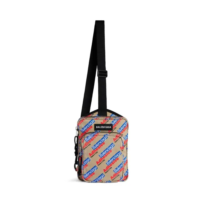 Balenciaga Crossbodies and Messengers Men Men039s Explorer Crossbody Messenger Bag In Beigeredblue Beigeredblue Balenciaga Crossbodies and Messengers Men Men039s Explorer Crossbody Messenger Bag In Beigeredblue Beigeredblue