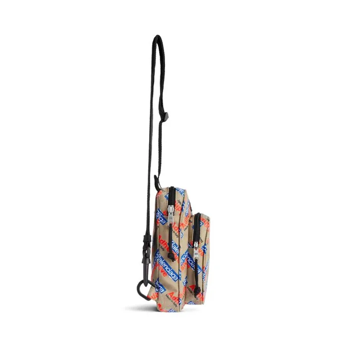 Balenciaga Crossbodies and Messengers Men Men039s Explorer Crossbody Messenger Bag In Beigeredblue Beigeredblue