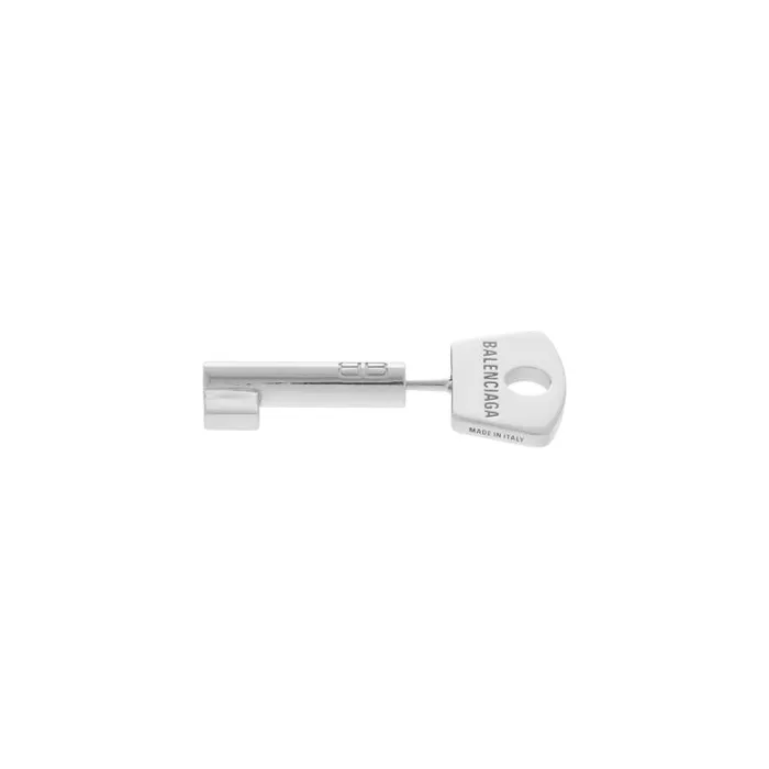 Balenciaga Jewelry WomenMen Amour Key Earring In Silver Silver