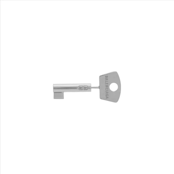 Balenciaga Jewelry WomenMen Amour Key Earring In Silver Silver