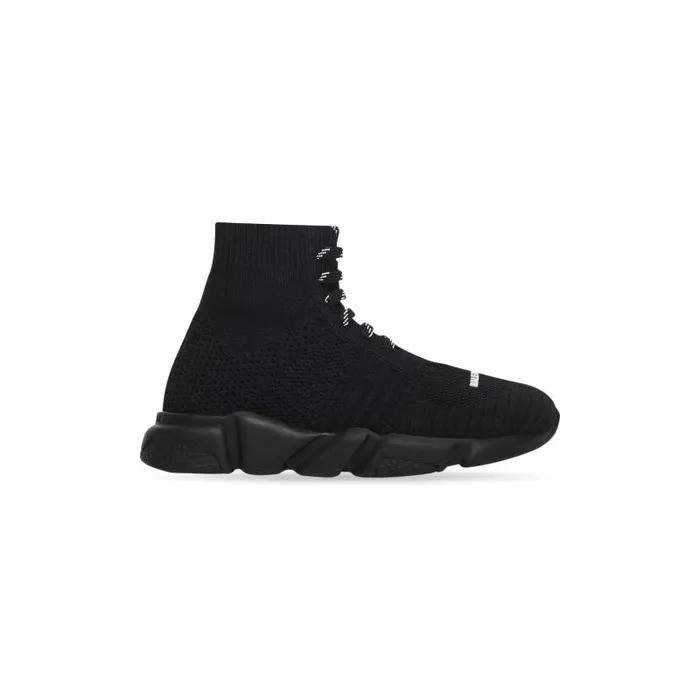 Balenciaga Kids WomenMen Kids 8211 Speed Laceup Sneaker In Black Black