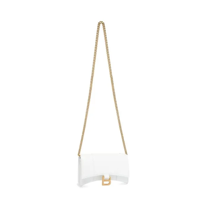 Balenciaga Mini Bags Women Women039s Hourglass Wallet On Chain Box In White White Balenciaga Mini Bags Women Women039s Hourglass Wallet On Chain Box In White White