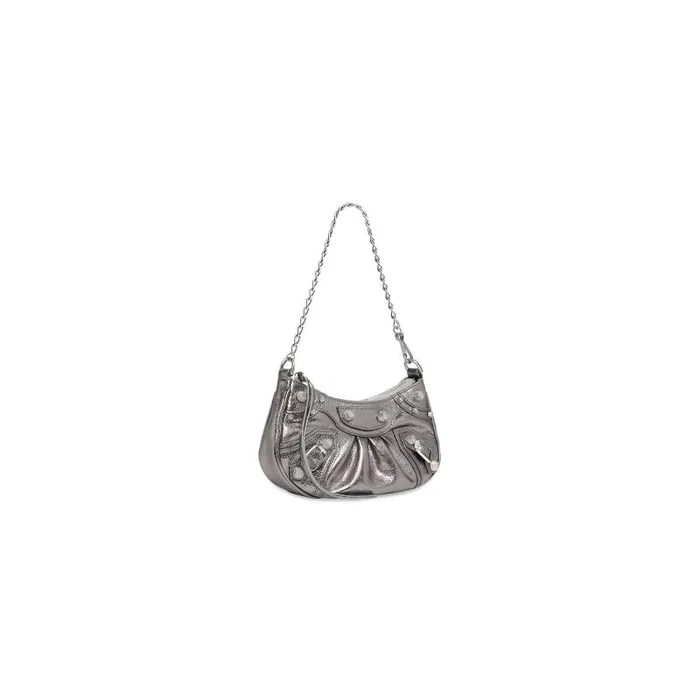 Balenciaga Mini Bags Women Women039s Le Cagole Mini Bag With Chain Metallized In Silver Silver