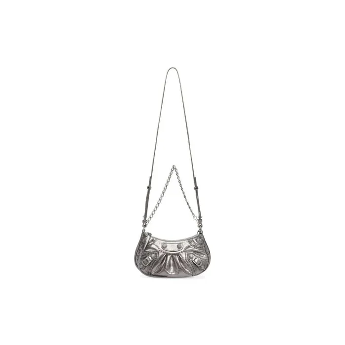 Balenciaga Mini Bags Women Women039s Le Cagole Mini Bag With Chain Metallized In Silver Silver